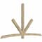 Ekena Millwork Alberta Rough Sawn Timber Gable Bracket, Douglas Fir, 108"W x 63"H x 4"D x 4"F, 14/12 Pitch GBW108X63X0404ALB00RDF - alternate 2
